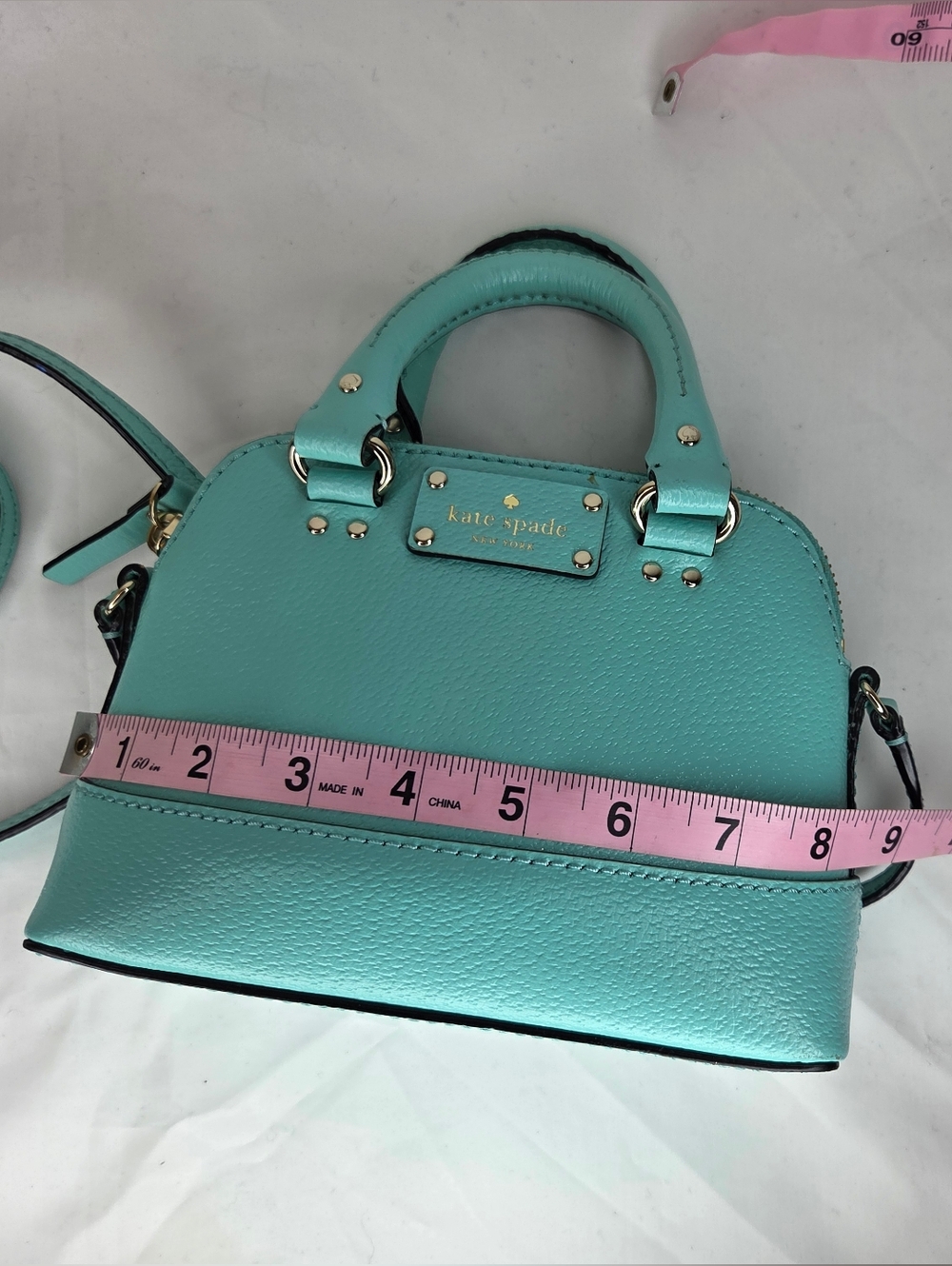 kate spade Mini Rachelle Wellesley-Tiffany Blue Crossbody with Gold Hardware - Picture 8 of 9